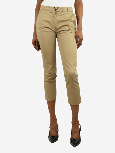 Neutral cotton trousers - size UK 6 Trousers Valentino 