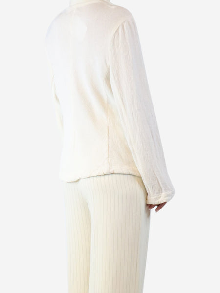Ivory ally jacket - size L alternate image