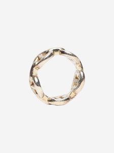 Hermes Silver Chaine d'ancre Enchainee ring