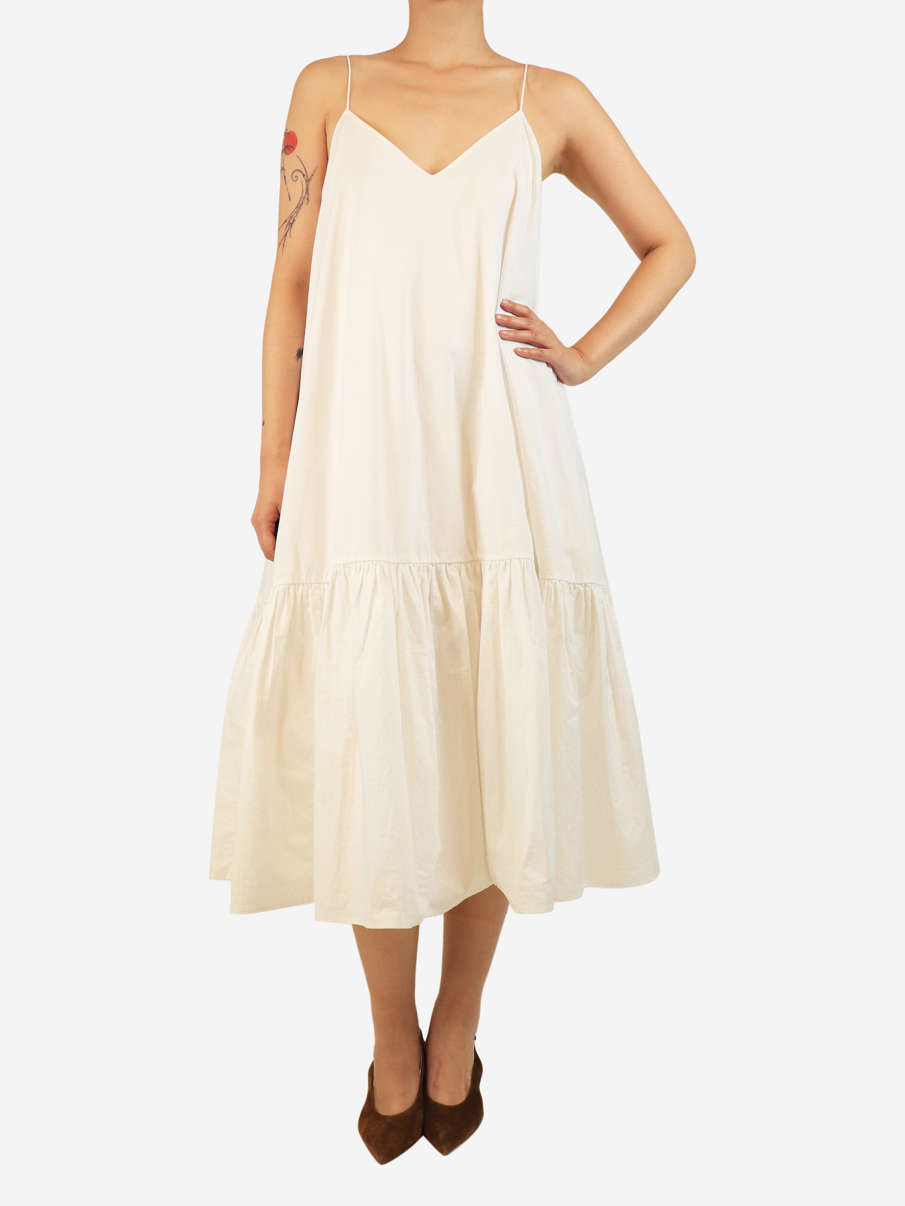 White cotton sundress - size S