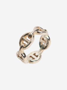 Hermes Silver Chaine d'ancre Enchainee ring
