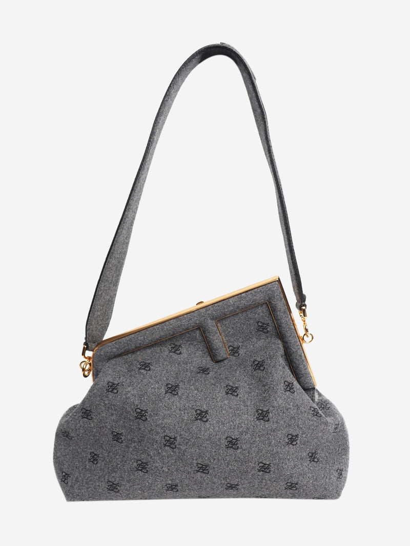 Grey First shoulder bag Shoulder bags Fendi 