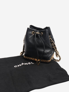 Black 2022 mini drawstring bucket bag Cross-body bags Chanel 