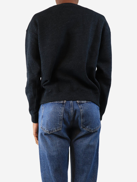 Charcoal crewneck sweater - size S alternate image