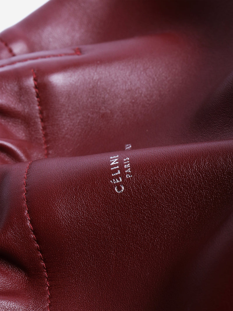 Burgundy Coulisse leather tote bag Tote Bags Celine 