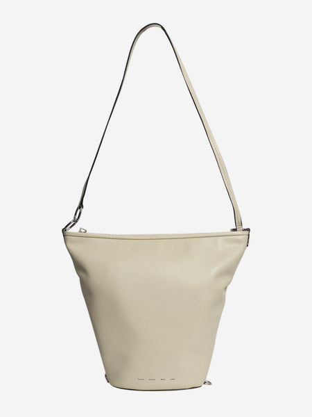 Cream leather bucket bag alternate image