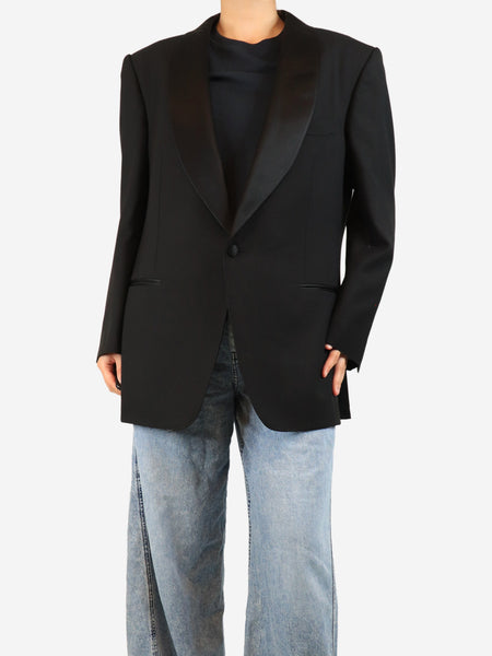 Black wool suit jacket - size 54R product image