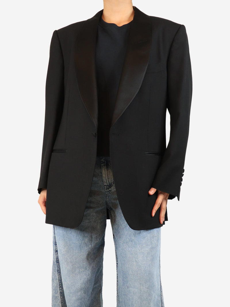Black wool suit jacket - size 54R