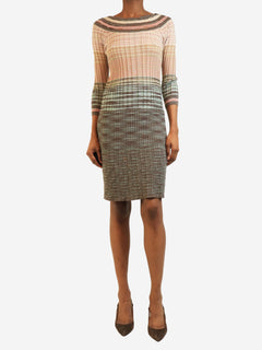 Multicolour Ribbed knit glittery dress - size 8 Dresses Missoni 