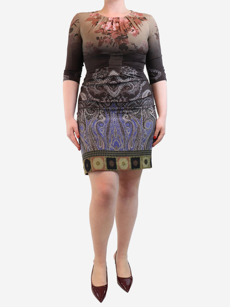 Paisley gradient midi dress - size UK 12 product image
