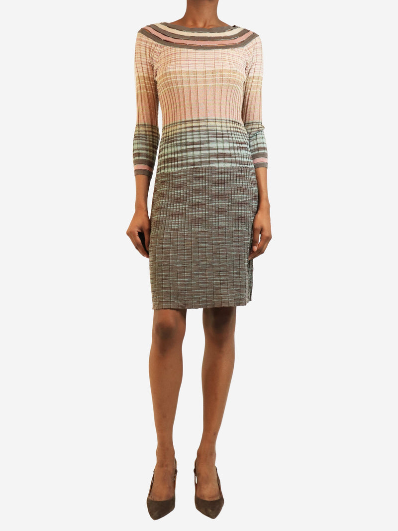 Multicolour Ribbed knit glittery dress - size 8 Dresses Missoni 