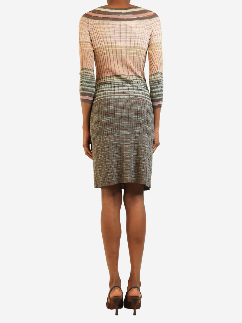 Multicolour Ribbed knit glittery dress - size 8 Dresses Missoni 