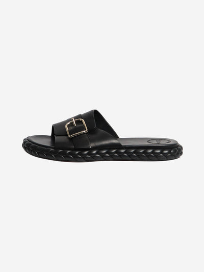Black braided sole slides - size EU 38 (UK 5) Flat Sandals Chloe 