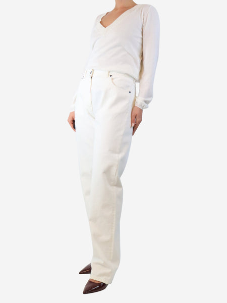 White Burty jeans - size UK 10 alternate image