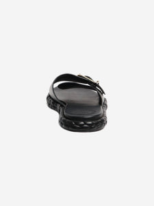 Chloe Black braided sole slides - size EU 38 (UK 5)
