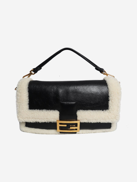 Black Baguette shearling bag alternate image