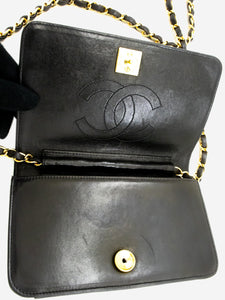 Chanel Black vintage 1994 lambskin Full Flap shoulder bag