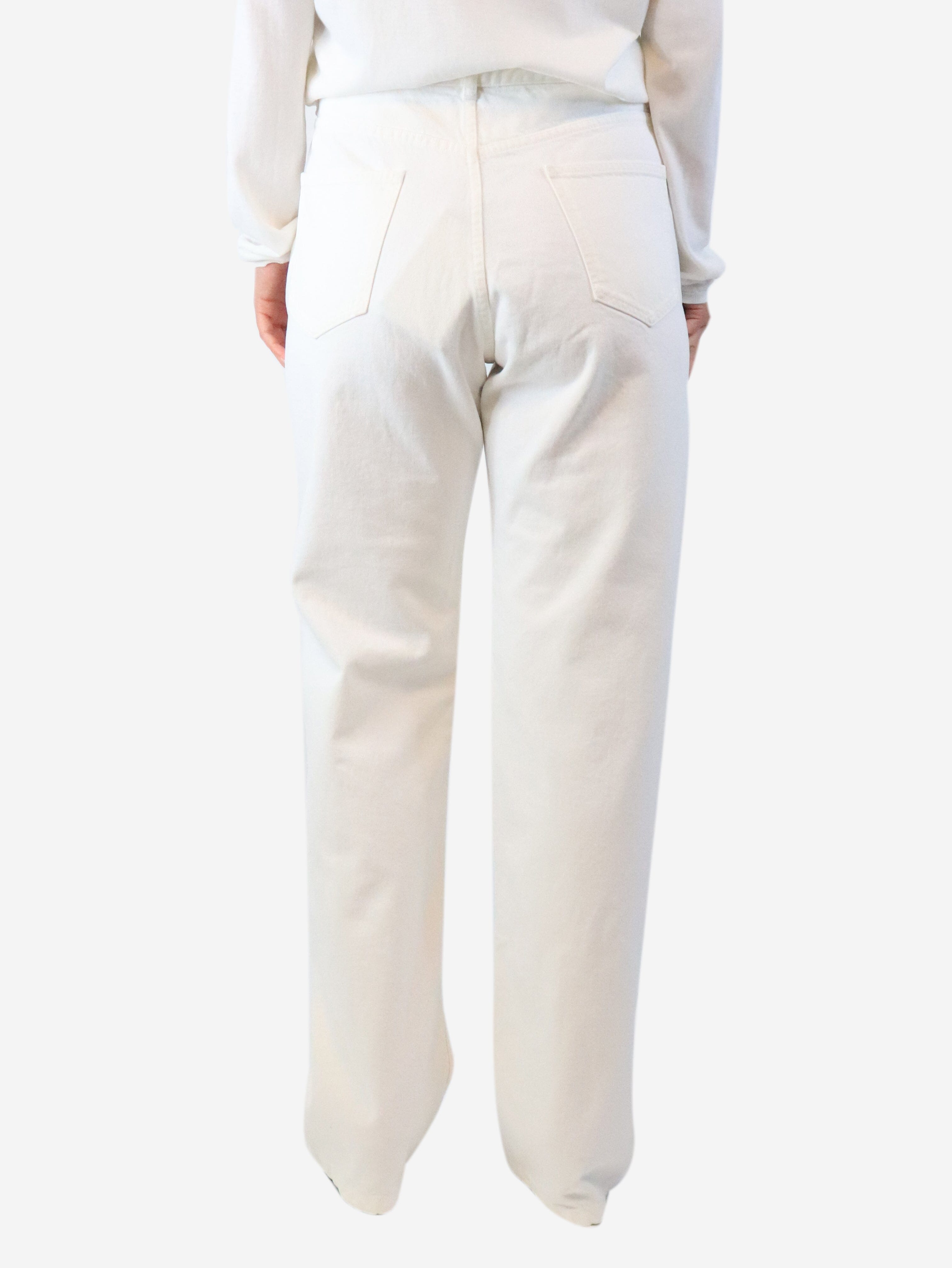 White Burty jeans - size UK 10 Denim The Row 