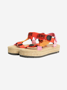 Loewe Orange espadrille flat sandals - size EU 37 (UK 4)