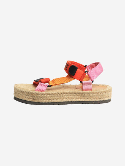 Orange espadrille flat sandals - size EU 37 (UK 4) Flat Sandals Loewe 