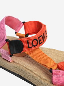 Loewe Orange espadrille flat sandals - size EU 37 (UK 4)