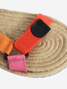 Loewe Orange espadrille flat sandals - size EU 37 (UK 4)