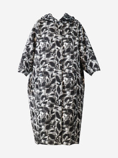 Black and white Re-Nylon printed raincoat - size UK 4 Coats & Jackets Prada 