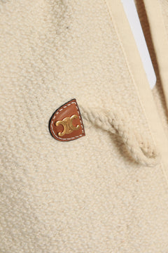 Cream hooded duffle coat - size UK 8 Coats & Jackets Celine 
