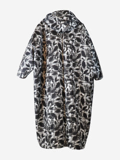 Black and white Re-Nylon printed raincoat - size UK 4 Coats & Jackets Prada 
