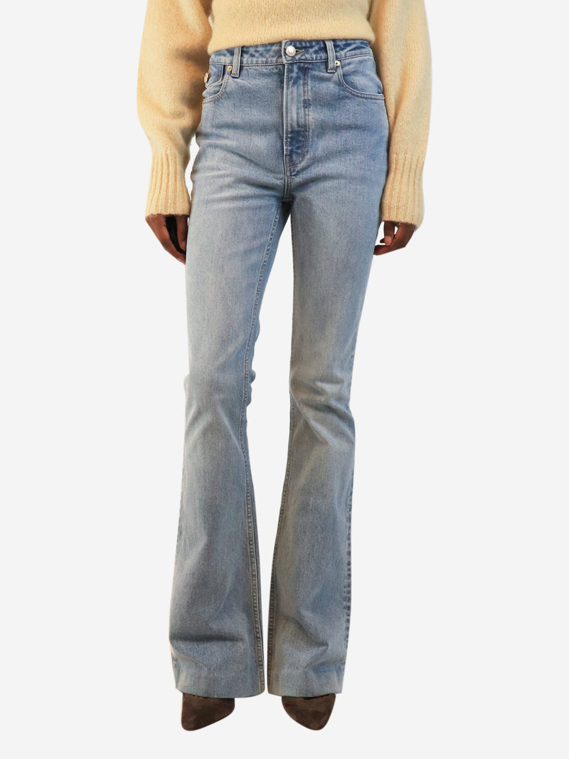 Blue high-waisted denim jeans - size UK 8 Trousers Rebecca Vallance 