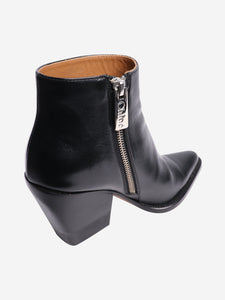 Chloe Black leather ankle boots - size EU 37.5