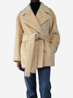 Cream Marin alpaca coat - size UK 8 Coats & Jackets Joseph 