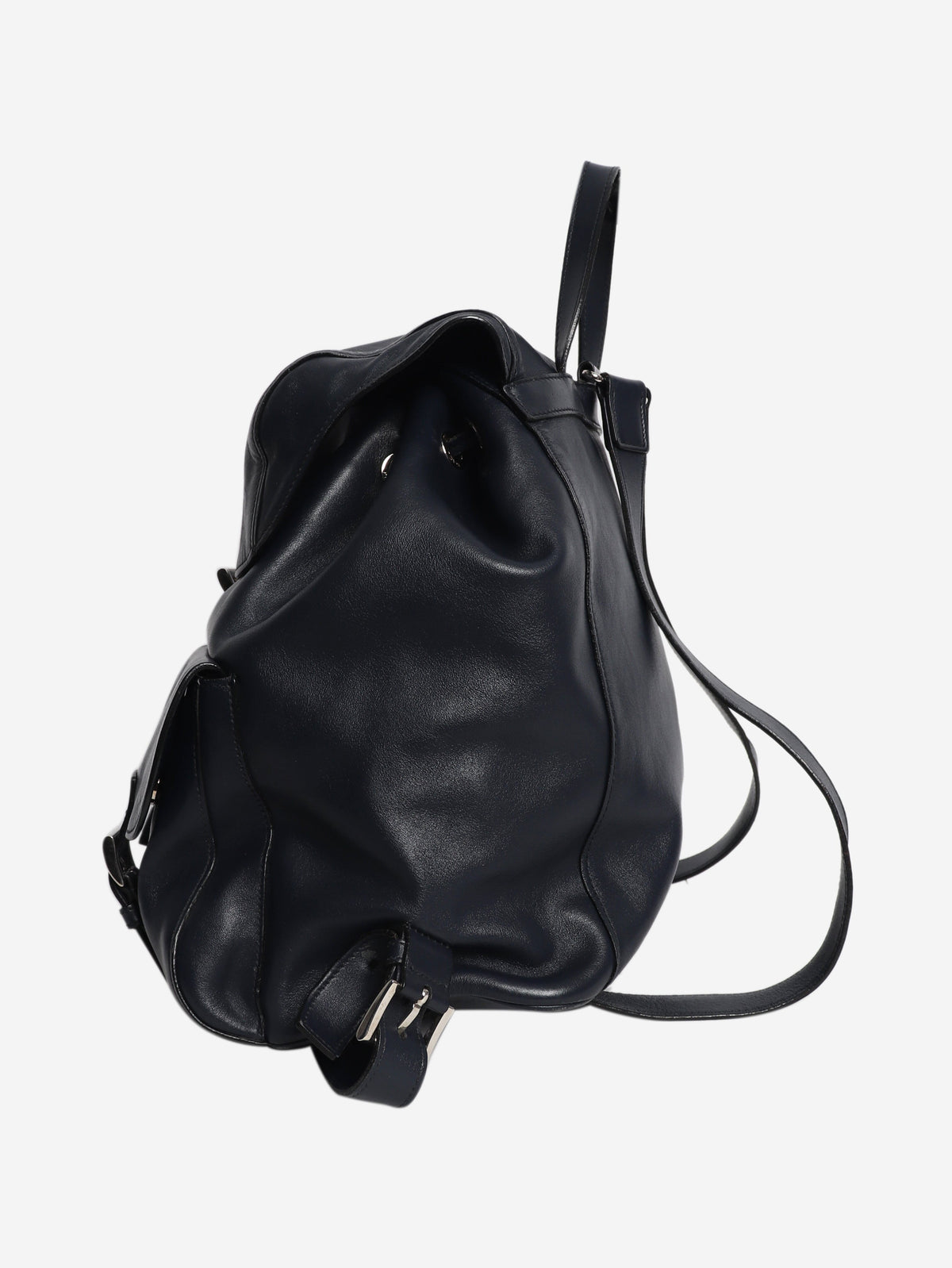 Navy medium leather backpack Backpacks Prada 