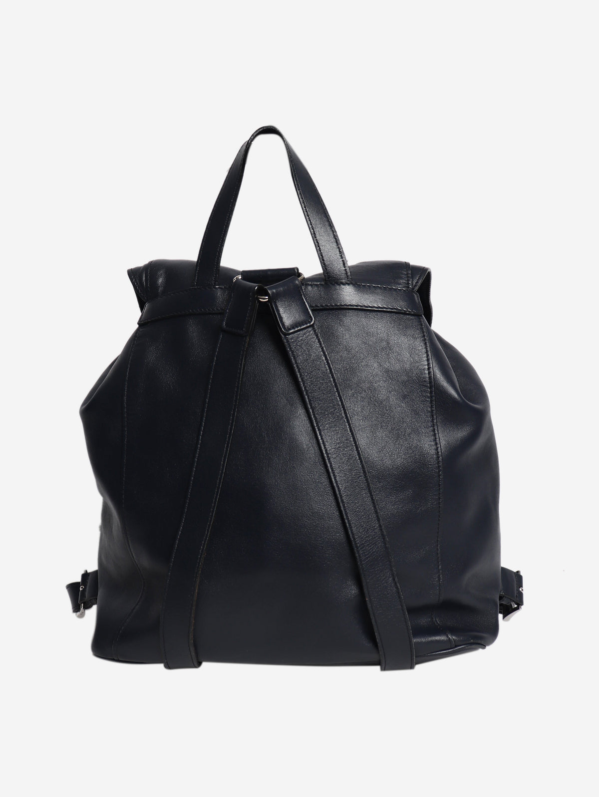 Navy medium leather backpack Backpacks Prada 