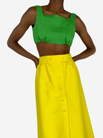 Green sleeveless cropped top - size UK 6 Tops Emilia Wickstead 