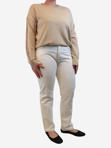 Frame Cream Le slouch jeans - size UK 14