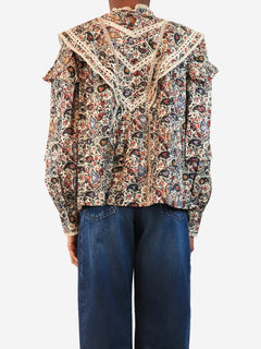Multicolour floral reign blouse - size UK 8 Tops Isabel Marant Etoile 