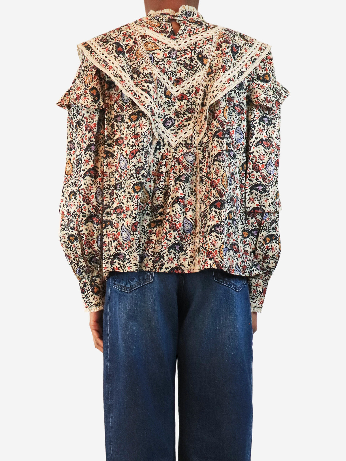 Multicolour floral reign blouse - size UK 8 Tops Isabel Marant Etoile 