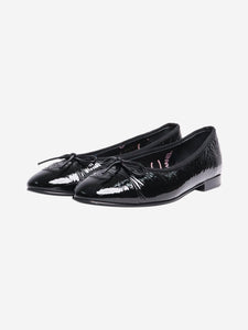 Chanel Black patent ballet flats - size EU 38