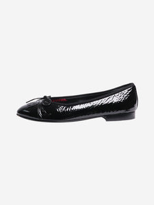 Chanel Black patent ballet flats - size EU 38