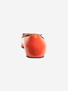 Roger Vivier Orange patent leather falts - size EU 37.5 (UK 4.5)