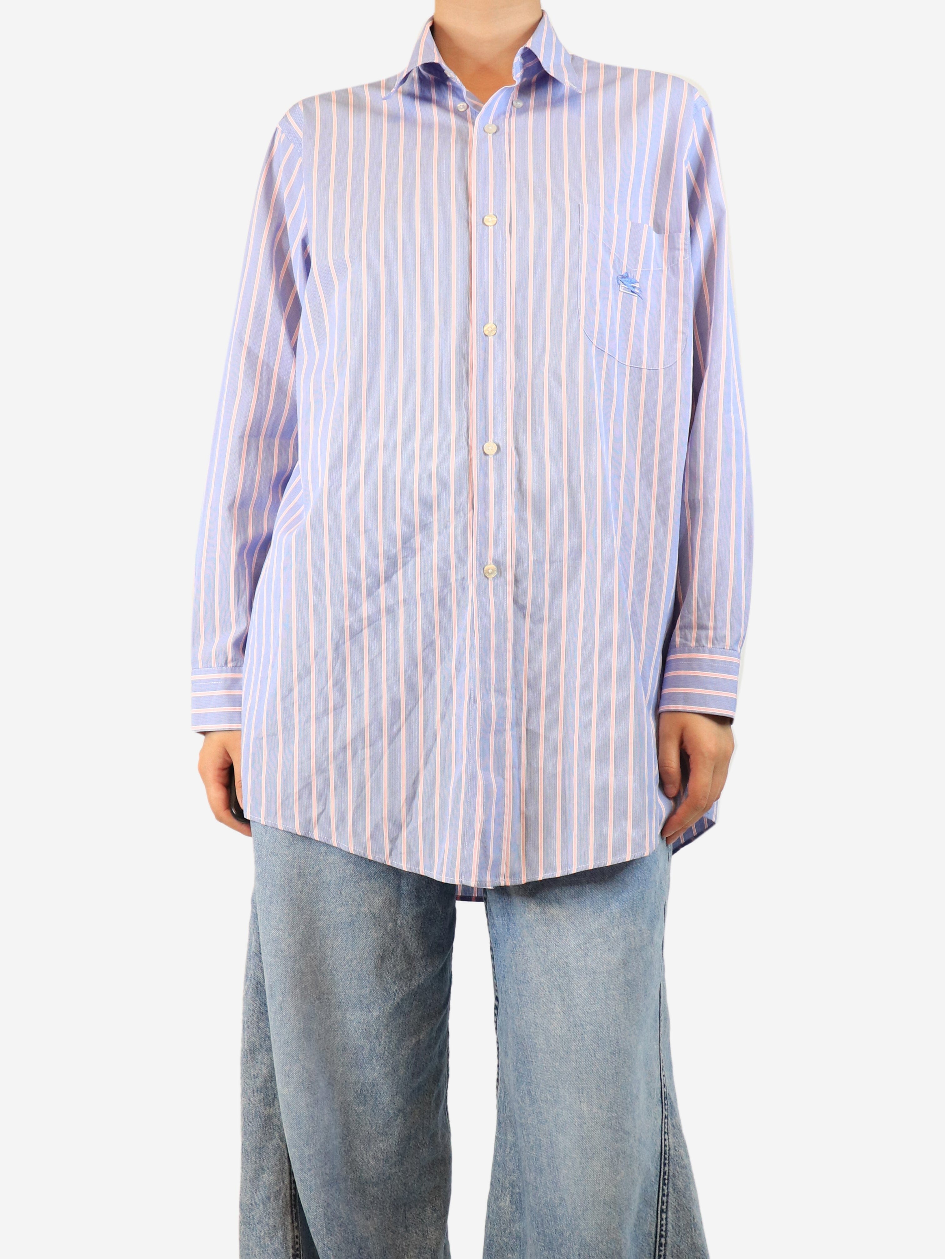 Blue striped shirt - size M Tops Etro 