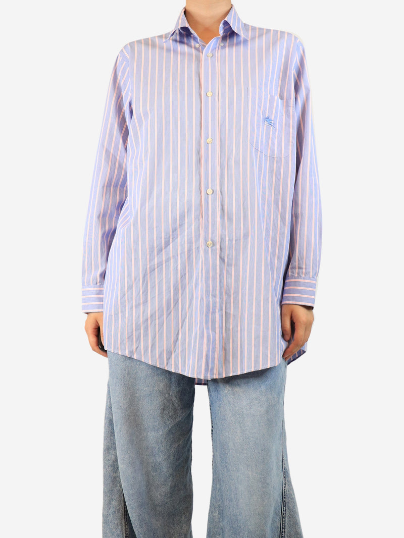 Blue striped shirt - size M Tops Etro 