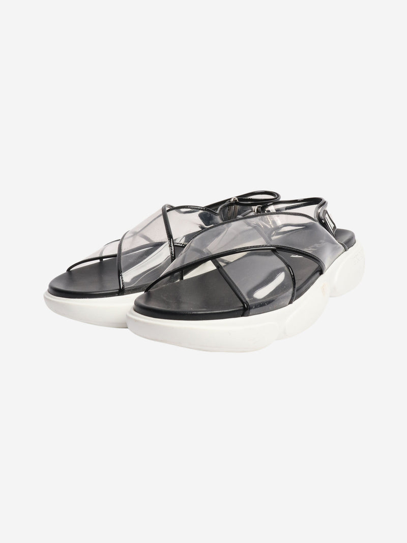 Black Cloudbust sandals - size EU 38.5 Flat Sandals Prada 