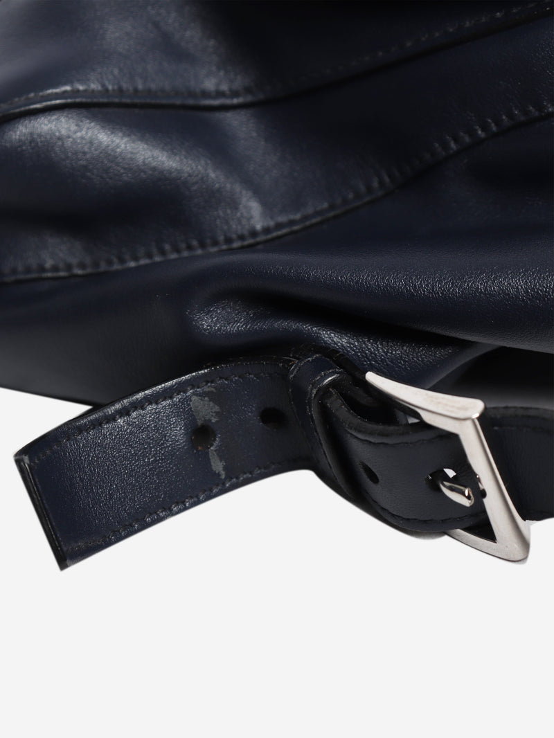 Navy medium leather backpack Backpacks Prada 