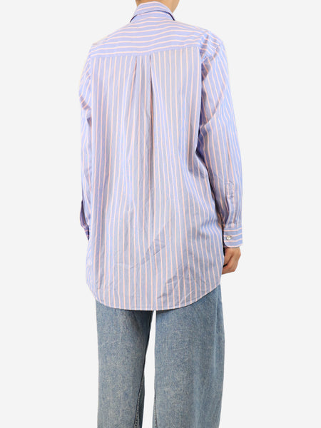 Blue striped shirt - size M alternate image