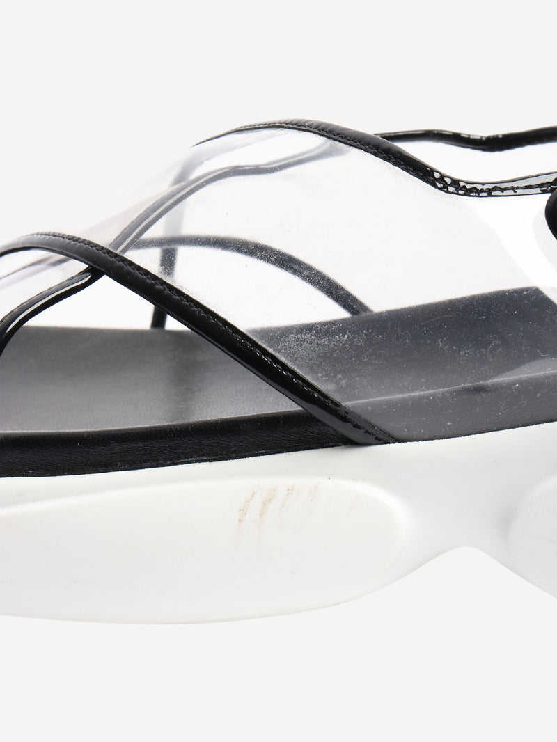 Black Cloudbust sandals - size EU 38.5 Flat Sandals Prada 