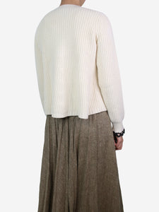 3.1 Phillip Lim Cream ribbed wool-blend jumper - size S