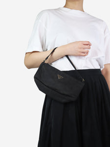 Prada Black Re-Nylon top handle mini bag