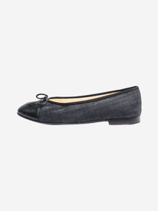 Chanel Indigo denim ballet flats - size EU 37.5